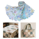 Maxbell 40x Roll Fabric Strips Crafting Patchwork Craft for Blanket Home Decor blue