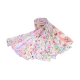 Maxbell 40x Roll Fabric Strips Crafting Patchwork Craft for Blanket Home Decor pink