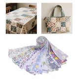 Maxbell 40x Roll Fabric Strips Crafting Patchwork Craft for Blanket Home Decor violet
