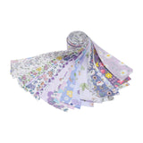Maxbell 40x Roll Fabric Strips Crafting Patchwork Craft for Blanket Home Decor violet