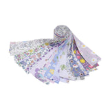 Maxbell 40x Roll Fabric Strips Crafting Patchwork Craft for Blanket Home Decor violet