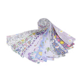 Maxbell 40x Roll Fabric Strips Crafting Patchwork Craft for Blanket Home Decor violet