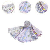 Maxbell 40x Roll Fabric Strips Crafting Patchwork Craft for Blanket Home Decor violet