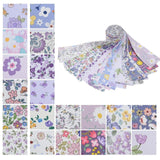 Maxbell 40x Roll Fabric Strips Crafting Patchwork Craft for Blanket Home Decor violet