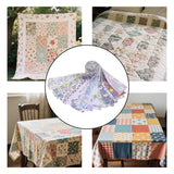 Maxbell 40x Roll Fabric Strips Crafting Patchwork Craft for Blanket Home Decor violet