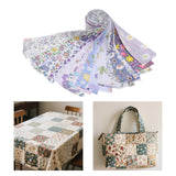 Maxbell 40x Roll Fabric Strips Crafting Patchwork Craft for Blanket Home Decor violet