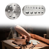 Maxbell Dapping Doming Block Dapping Block for Jewel Clasp Snap Button Round