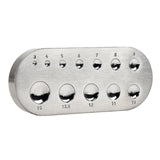 Maxbell Dapping Doming Block Dapping Block for Jewel Clasp Snap Button Oval