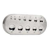 Maxbell Dapping Doming Block Dapping Block for Jewel Clasp Snap Button Oval