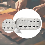 Maxbell Dapping Doming Block Dapping Block for Jewel Clasp Snap Button Oval
