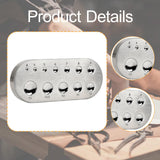 Maxbell Dapping Doming Block Dapping Block for Jewel Clasp Snap Button Oval