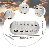Maxbell Dapping Doming Block Dapping Block for Jewel Clasp Snap Button Oval