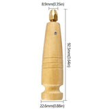 Maxbell Sewing Awl Haft Shoe Repair Wooden Handle for Leatherworking Punching Adults