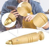 Maxbell Sewing Awl Haft Shoe Repair Wooden Handle for Leatherworking Punching Adults