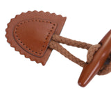 Maxbell 4x Coat Toggle Buttons Portable Coat Fastener for Knitwear Cloak Woolen Coat Brown