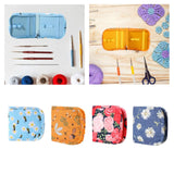 Maxbell Sewing Supplies Bag Empty Sturdy Crochet Hook Case for Thread Pin Travel Bee