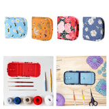 Maxbell Sewing Supplies Bag Empty Sturdy Crochet Hook Case for Thread Pin Travel Bee