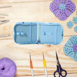 Maxbell Sewing Supplies Bag Empty Sturdy Crochet Hook Case for Thread Pin Travel Bee