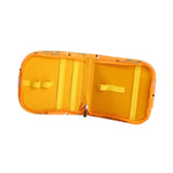 Maxbell Sewing Supplies Bag Empty Sturdy Crochet Hook Case for Thread Pin Travel Hazelnut Dragonfly