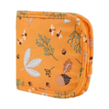 Maxbell Sewing Supplies Bag Empty Sturdy Crochet Hook Case for Thread Pin Travel Hazelnut Dragonfly