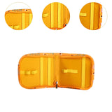 Maxbell Sewing Supplies Bag Empty Sturdy Crochet Hook Case for Thread Pin Travel Hazelnut Dragonfly