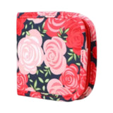 Maxbell Sewing Supplies Bag Empty Sturdy Crochet Hook Case for Thread Pin Travel Rose Garden