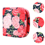 Maxbell Sewing Supplies Bag Empty Sturdy Crochet Hook Case for Thread Pin Travel Rose Garden