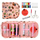 Maxbell Sewing Supplies Bag Empty Sturdy Crochet Hook Case for Thread Pin Travel Rose Garden