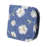 Maxbell Sewing Supplies Bag Empty Sturdy Crochet Hook Case for Thread Pin Travel Daisy