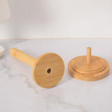 Maxbell Wooden Yarn Holder Reusable Thread Holder for Arts Crafts Beginners Knitting