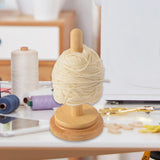 Maxbell Wooden Yarn Holder Reusable Thread Holder for Arts Crafts Beginners Knitting