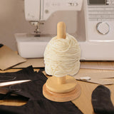 Maxbell Wooden Yarn Holder Reusable Thread Holder for Arts Crafts Beginners Knitting