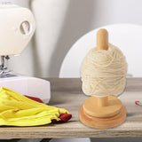 Maxbell Wooden Yarn Holder Reusable Thread Holder for Arts Crafts Beginners Knitting