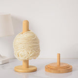 Maxbell Wooden Yarn Holder Reusable Thread Holder for Arts Crafts Beginners Knitting