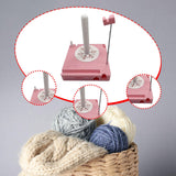 Maxbell Yarn Holder Practical for Knit Crocheting Crochet Gift Accessories Organizer Pink