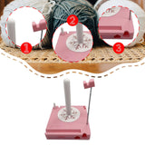 Maxbell Yarn Holder Practical for Knit Crocheting Crochet Gift Accessories Organizer Pink