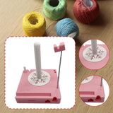 Maxbell Yarn Holder Practical for Knit Crocheting Crochet Gift Accessories Organizer Pink