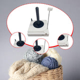 Maxbell Yarn Holder Practical for Knit Crocheting Crochet Gift Accessories Organizer White