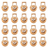 Maxbell 20 Pieces Metal Cord Locks Wear Resistance Drawstring Luggage Spring Stopper Gold