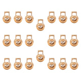 Maxbell 20 Pieces Metal Cord Locks Wear Resistance Drawstring Luggage Spring Stopper Gold