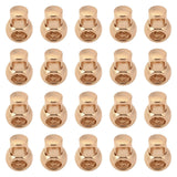 Maxbell 20 Pieces Metal Cord Locks Wear Resistance Drawstring Luggage Spring Stopper Gold