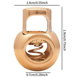 Maxbell 20 Pieces Metal Cord Locks Wear Resistance Drawstring Luggage Spring Stopper Gold