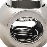 Maxbell 20 Pieces Metal Cord Locks Wear Resistance Drawstring Luggage Spring Stopper Sliver