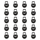 Maxbell 20 Pieces Metal Cord Locks Wear Resistance Drawstring Luggage Spring Stopper Grey