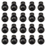 Maxbell 20 Pieces Metal Cord Locks Wear Resistance Drawstring Luggage Spring Stopper Grey