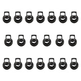 Maxbell 20 Pieces Metal Cord Locks Wear Resistance Drawstring Luggage Spring Stopper Grey
