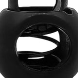 Maxbell 20 Pieces Metal Cord Locks Wear Resistance Drawstring Luggage Spring Stopper Black