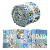 Maxbell 40Pcs Roll Fabric Strips Sewing Patchwork Craft for Blanket Purse Making Toy