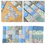 Maxbell 40Pcs Roll Fabric Strips Sewing Patchwork Craft for Blanket Purse Making Toy