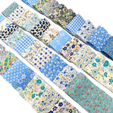 Maxbell 40Pcs Roll Fabric Strips Sewing Patchwork Craft for Blanket Purse Making Toy